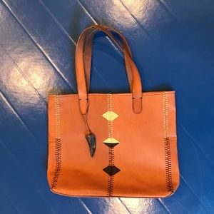 Leather Stitch Lucky Everything Bag